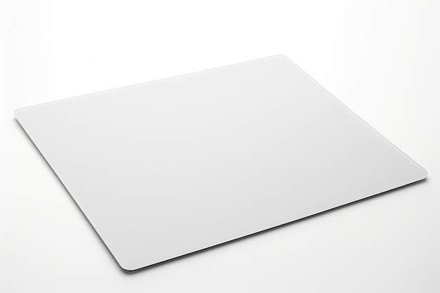 Photo plastic desk mat isolated on white background