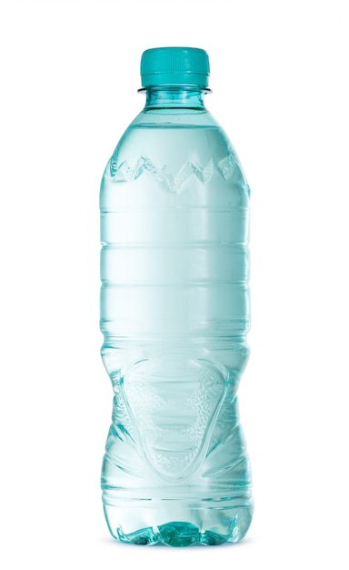 Plastic fles geïsoleerd mineraalwater