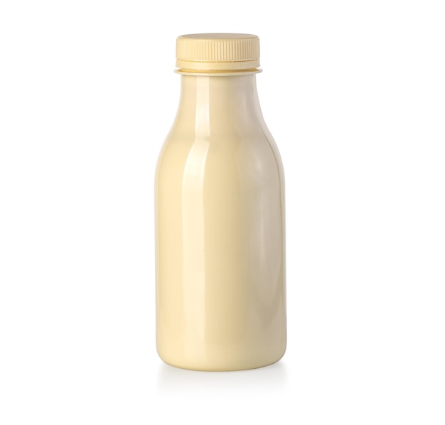 Foto plastic fles met melk