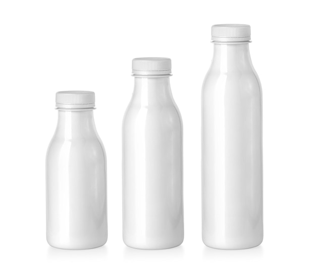 Plastic fles met melk