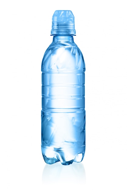 Plastic fles met water