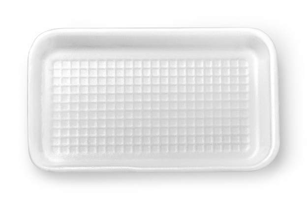 Plastic food box isolated on white