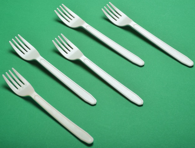 Plastic fork for a picnic.