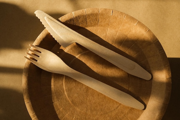 Plastic free disposable eating utensils