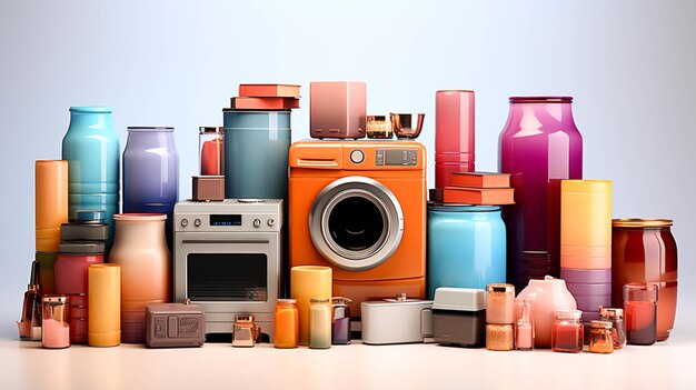 Plastic Household appliance on white background