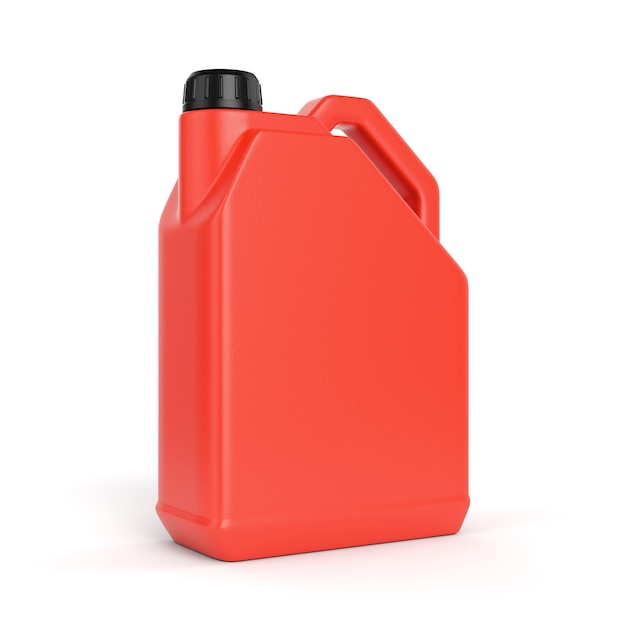 Plastic jerrycan met deksel in studio