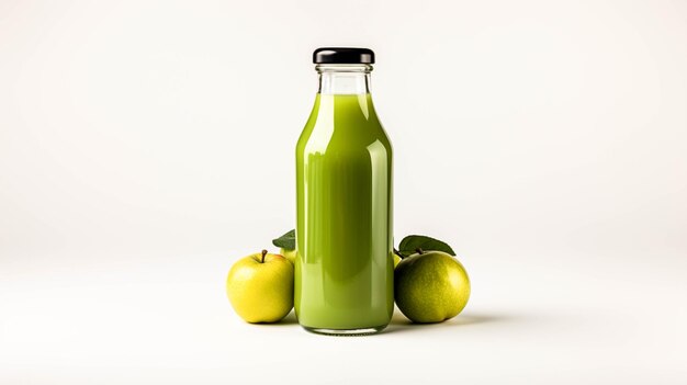 Plastic Juice bottle on white background