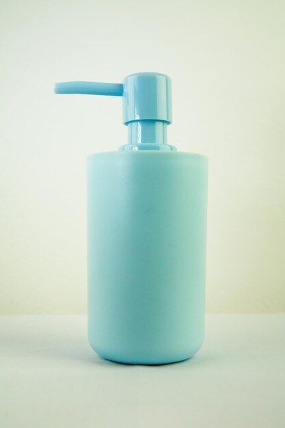 Photo plastic liquid soap dish light blue