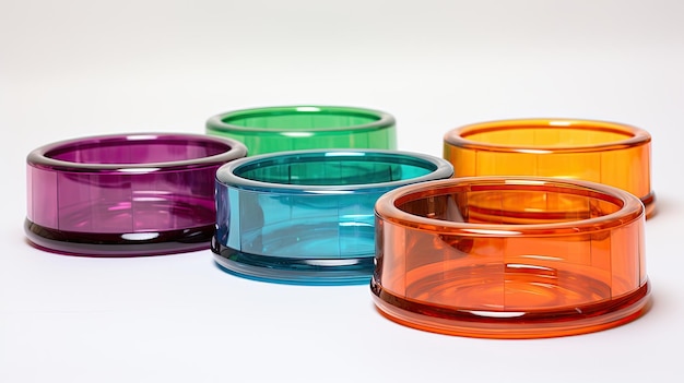 Photo plastic pet food bowl