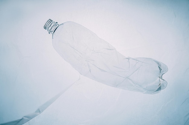 Plastic pollution zero waste bottle underwater