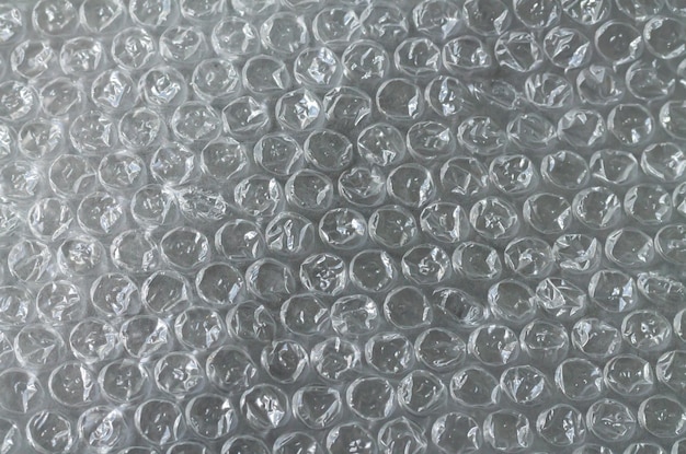 Photo plastic polyethylene wrap bubble packaging film