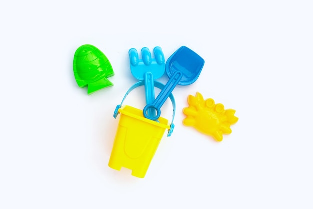 Plastic speelgoedschoppen met emmer