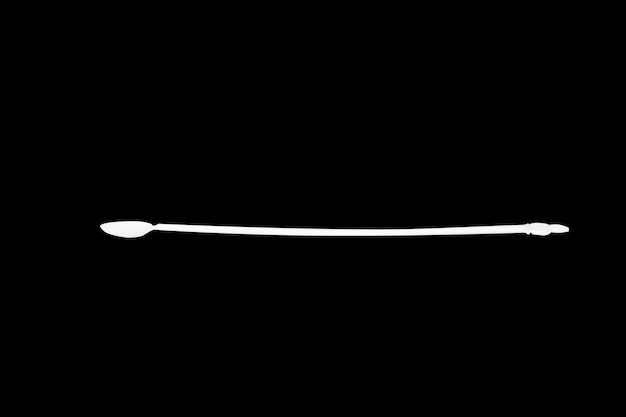Plastic spoon isolated on white background