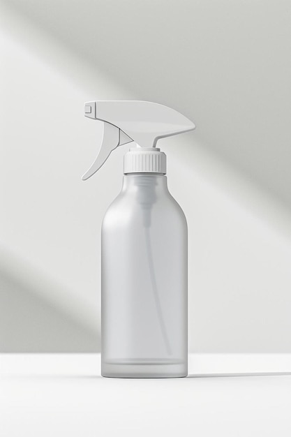a plastic spray bottle with a white sprayer