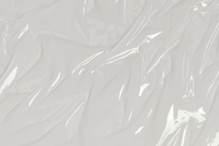 Пластиковый прозрачный целлофановый мешок на белом фоне Белая текстура пластиковой пленки Фон Белый пластиковый мешок Текстура