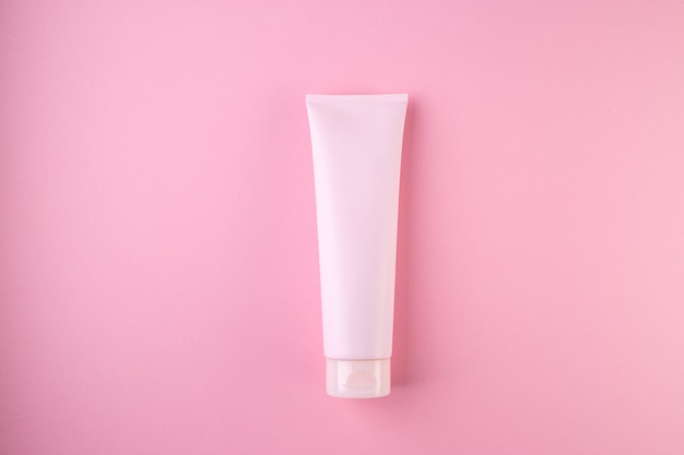 Plastic tube with face or body cream