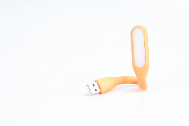 Lampada portatile a led usb in plastica