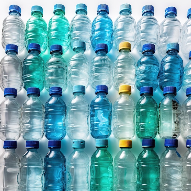 Plastic used bottles for recycling