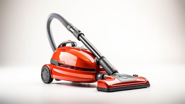 Plastic vacuum cleaner on white background