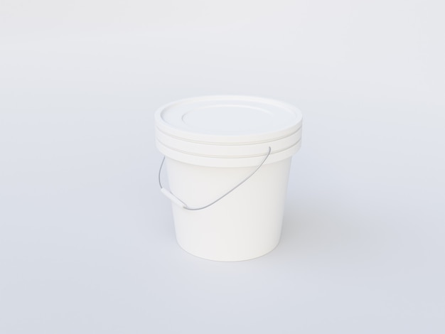 Plastic verfemmer mockup afbeelding op witte achtergrond