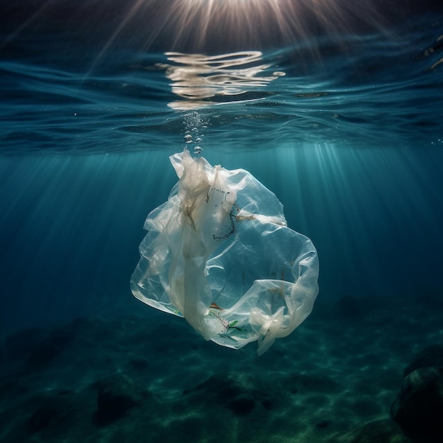 海底のプラスチック廃棄物