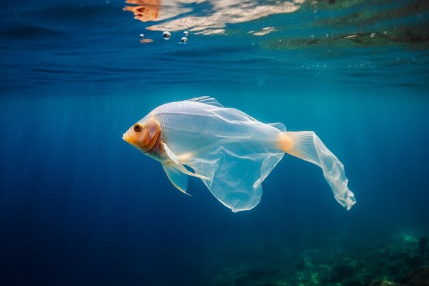 海底のプラスチック廃棄物