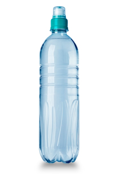 Plastic water bottle isolated on white 