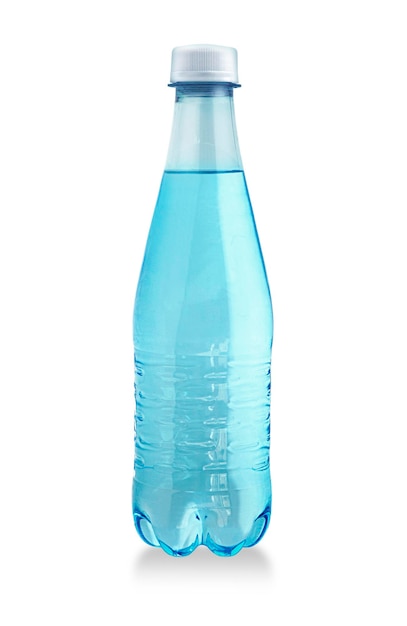 plastic water bottle isolated with clipping path