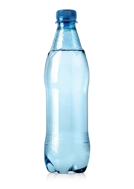 Plastic water bottle isolated