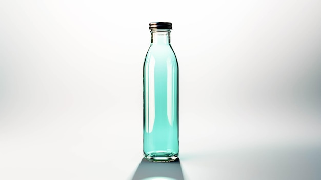 Plastic Water bottle on white background