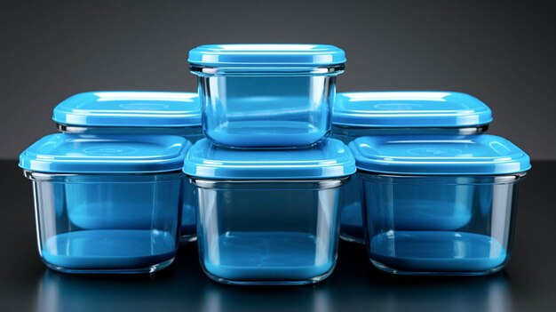 Plasticcontainers geïsoleerd op wit