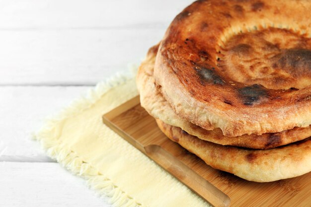 Foto plat brood op servet