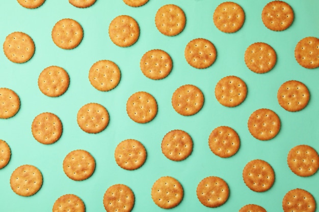 Plat leggen met cracker koekjes