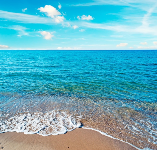 Photo platamona shore on a cloudy day