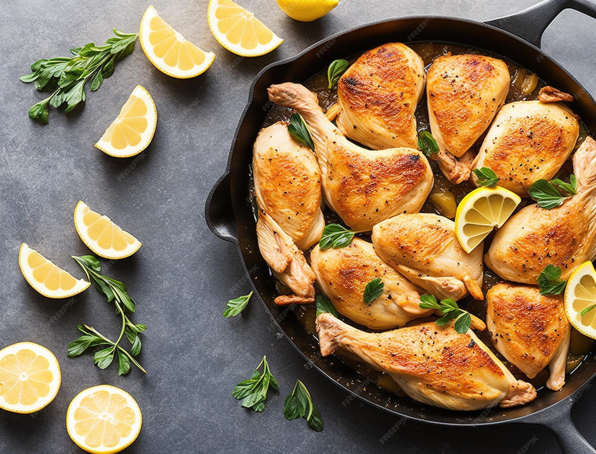 premium-photo-plate-of-boneless-chicken-thigh-fillet