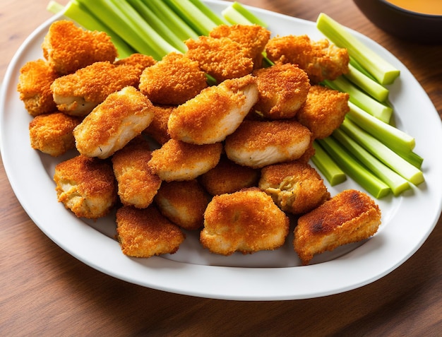 plate of boneless chicken