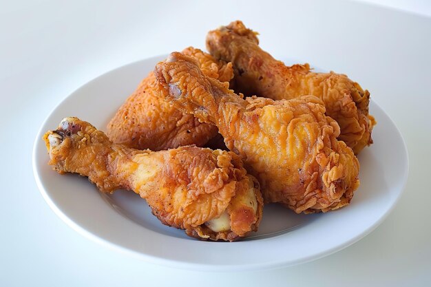 Plate of crispy fried chicken