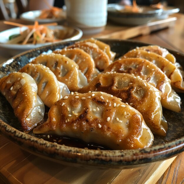 Plate of dumplings