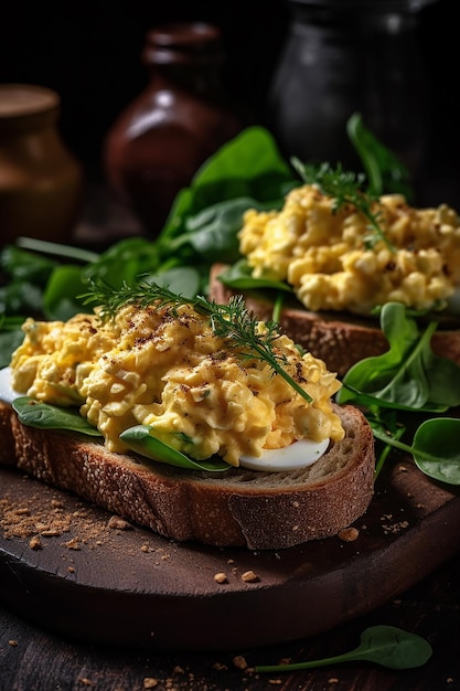 A plate of eggs with a slice of bread on it