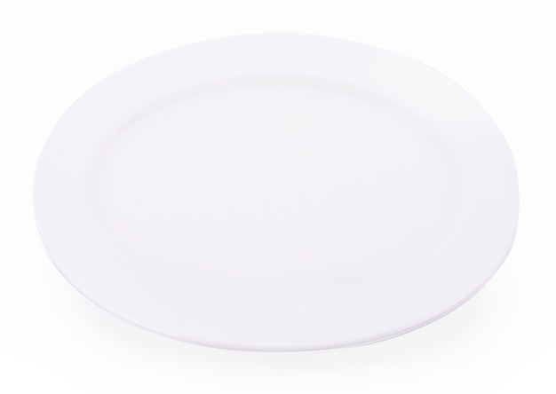 Plate  empty isolated on white background