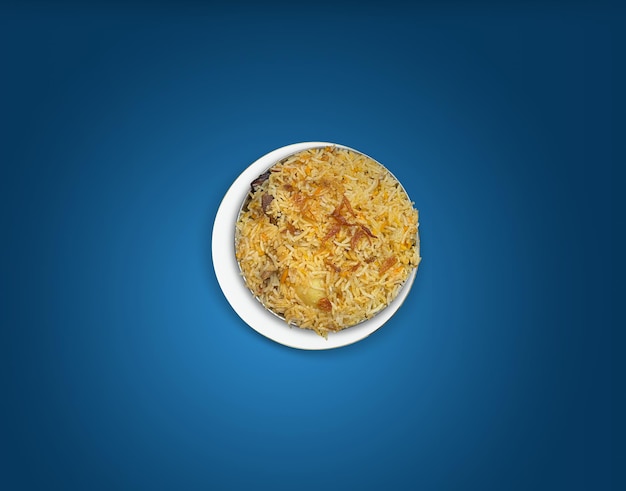 A plate of food with a blue background that says " the word " on it "