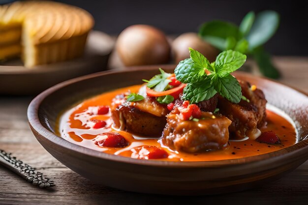 тарелка еды с чашкой кофе и чашкой клубники на столе.