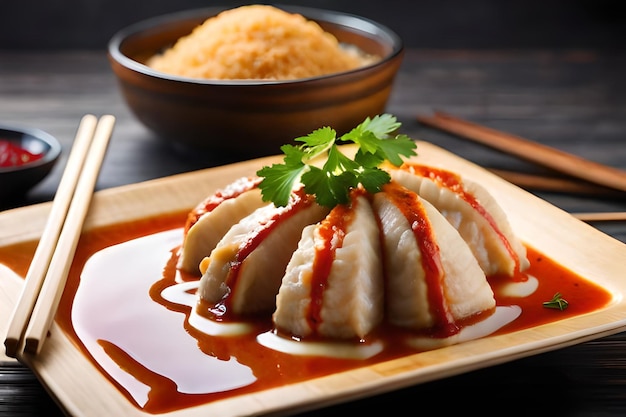 a plate of food with a spoon on it