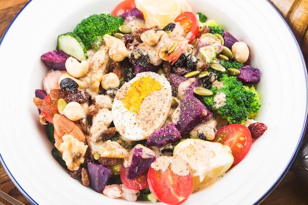 A plate of fresh fitness weight loss salad