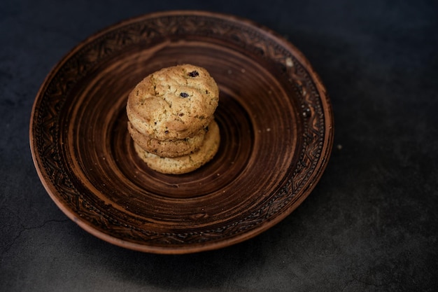 Plate of freshly baked