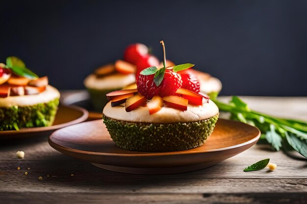 A plate of fruit that has the word melon on it