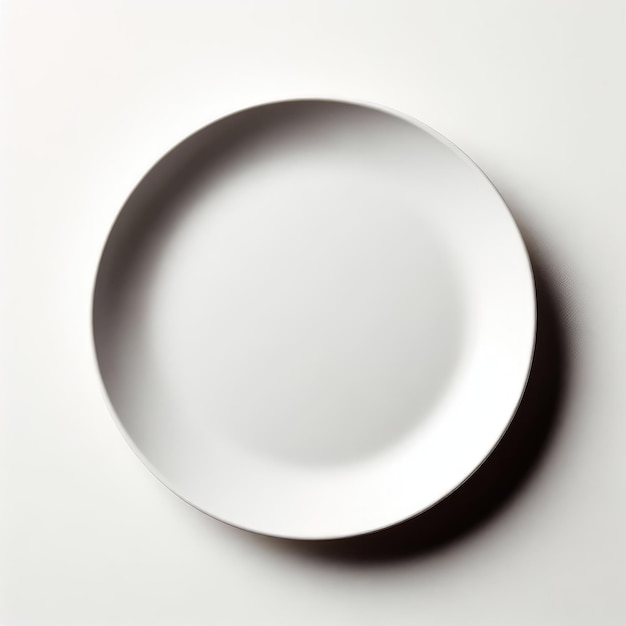 plate isolated a white