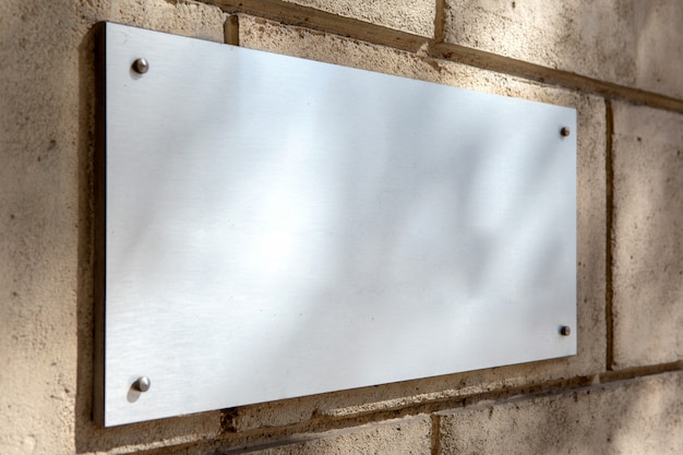  plate metal sign 