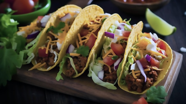 A plate of Mexican tacos