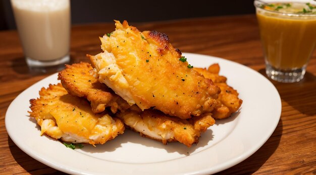 a plate of perfect fish chips